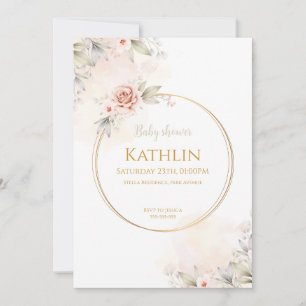 Blooming Baby shower Kaart