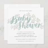 Blooming Baby shower Uitnodiging (Voorkant / Achterkant)