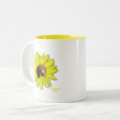 Blooming Beagle Yellow Flower Mok (Voorkant links)