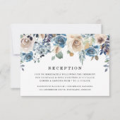 Blooming Beauty | Carte de Réception de Mariage (Devant)