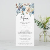 Blooming Beauty | Stemkaart voor bruiloften Menu (Staand voorkant)