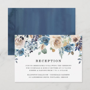 Blooming Beauty Trouwreceptiekaart Kaart