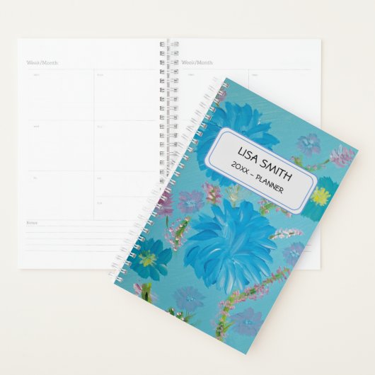 Blooming Bluebells Custom Name Planner (Display)