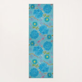 Blooming Bluebells Floral Monogram Yoga Mat (Achterkant)