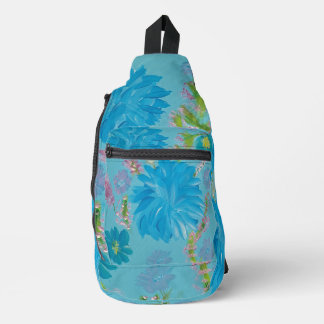 Blooming Bluebells Floral Sling Bag