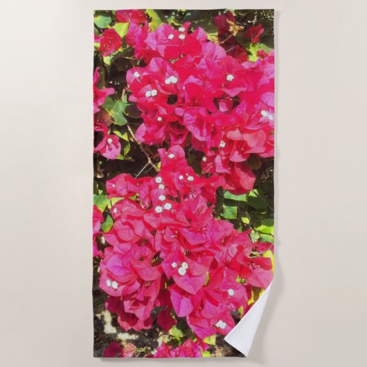 Blooming Bougainvillea Beach Towel Strandlaken (Voorkant)