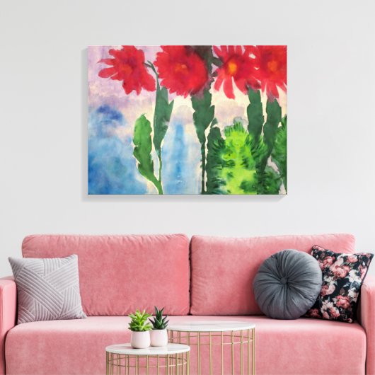 Blooming Cacti | Emil Nolde | Canvas Afdruk (Insitu (Woonkamer))