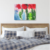 Blooming Cacti | Emil Nolde | Canvas Afdruk (Insitu (Slaapkamer))