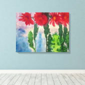 Blooming Cacti | Emil Nolde | Canvas Afdruk (Insitu (Houten vloer))