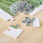 Blooming Cactus Waterverf Garden Legpuzzel (Zijkant)