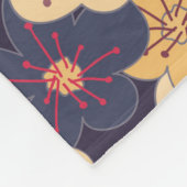 blooming cherry and butterflies seamless pattern. fleece deken (Hoek)