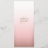 Blooming Cherry Blossom Dinner Menu roze (Achterkant)