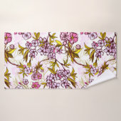 Blooming Cherry Blossom Pattern Badhanddoek (Badhanddoek)
