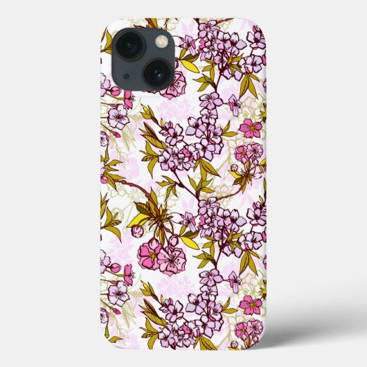 Blooming Cherry Blossom Pattern Case-Mate iPhone Case (Achterkant)