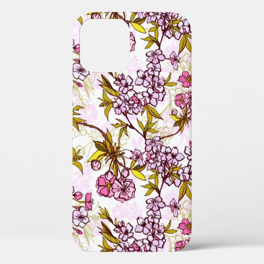 Blooming Cherry Blossom Pattern  Case-Mate iPhone Case (Achterkant)