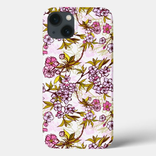 Blooming Cherry Blossom Pattern  Case-Mate iPhone Case (Achterkant)