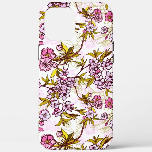 Blooming Cherry Blossom Pattern  Case-Mate iPhone Case (Achterkant)