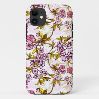 Blooming Cherry Blossom Pattern iPhone 11 Hoesje