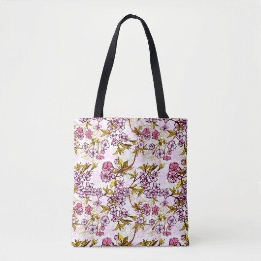 Blooming Cherry Blossom Pattern Draagtas (Voorkant)