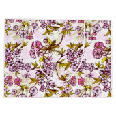 Blooming Cherry Blossom Pattern Groot Cadeauzakje (Achterkant)