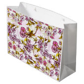 Blooming Cherry Blossom Pattern Groot Cadeauzakje (Achterkant Gekanteld)