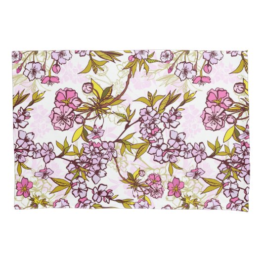 Blooming Cherry Blossom Pattern Kussensloop (Voorkant)