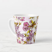 Blooming Cherry Blossom Pattern Latte Mok (Linkerhoek)