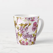 Blooming Cherry Blossom Pattern Latte Mok (Rechterhoek)