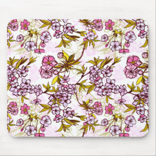 Blooming Cherry Blossom Pattern Muismat