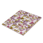 Blooming Cherry Blossom Pattern Tegeltje (Zijkant)