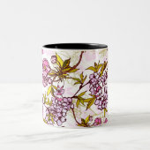 Blooming Cherry Blossom Pattern Tweekleurige Koffiemok (Center)