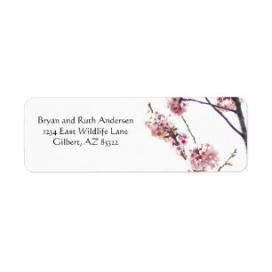 Blooming Cherry Tree Etiket