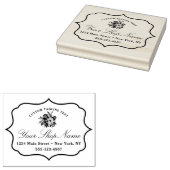 Blooming Chic Bracket Lijst & Elegant Script Rubberstempel (Gestempeld)