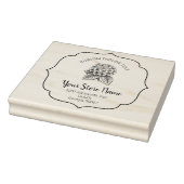 Blooming Chic Bracket Lijst, Elegant Script Rubberstempel (Stempel)