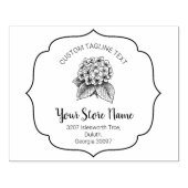 Blooming Chic Bracket Lijst, Elegant Script Rubberstempel (Afrduk)