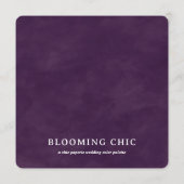 Blooming Chic • Carte de palette de couleurs de ma (Dos)