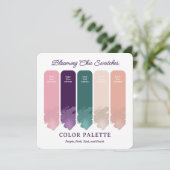 Blooming Chic • Carte de palette de couleurs de ma (Debout devant)