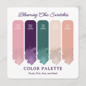 Blooming Chic • Carte de palette de couleurs de ma (Devant)