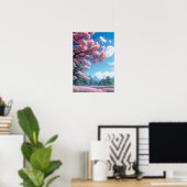 Blooming Countryside Poster (Thuiskantoor)