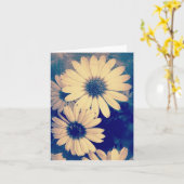 Blooming Daisies Grunge Kaart (Gele Bloem)