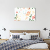 Blooming Delight | Pastel Canvas Afdruk (Insitu (Slaapkamer))