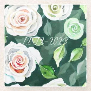 Blooming Elegance: het datum Onderzetter opslaan