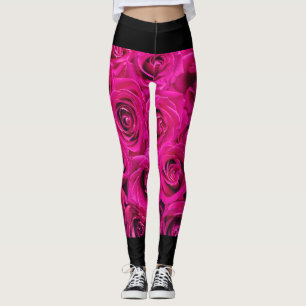"Blooming Elegance: Roos Pattern Vrouwen Leggings" Leggings