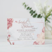 Blooming Elegance Uitnodiging (Staand voorkant)