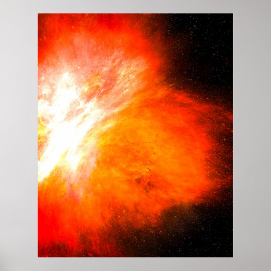 Blooming Fire Nebula Poster (Voorkant)