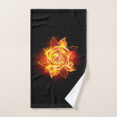 Blooming Fire Rose (Serviette à main)