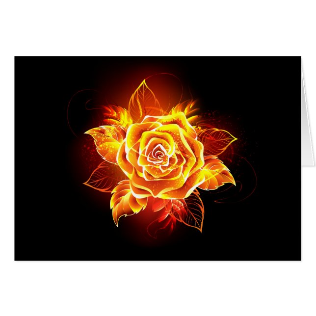 Blooming Fire Rose (Devant horizontal)