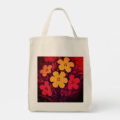 Blooming Flame Grocery Tas (Achterkant)