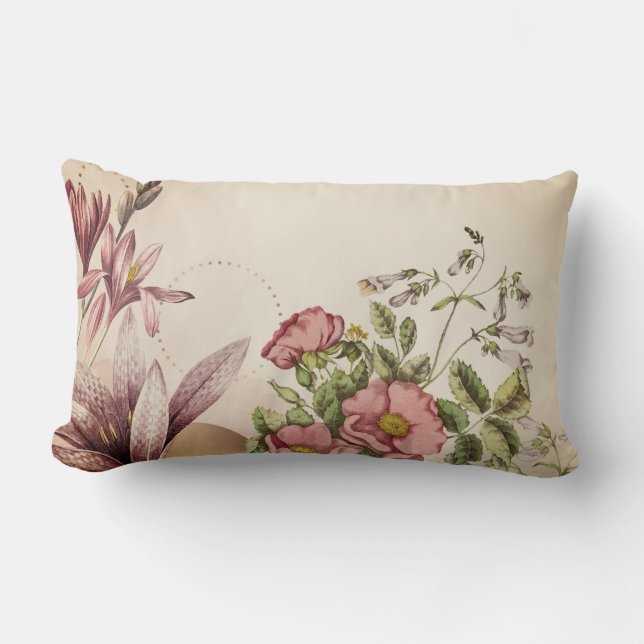 Blooming Floral Cottcore Aesthetisch Kussen (Voorkant)
