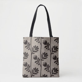 Blooming Floral Silhouette L black flowers Draagtas